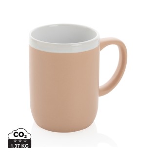 Taza con borde blanco personalizada